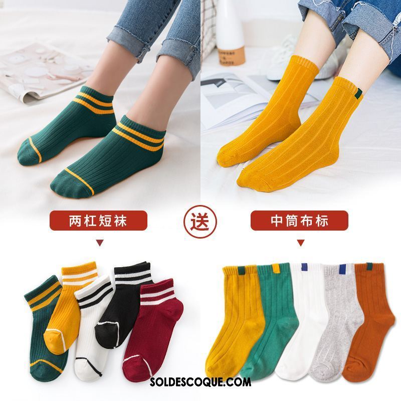 Chaussette Femme Vent De L'université Chaussette Basse Coupée Charmant Bouche Peu Profonde Coton Soldes