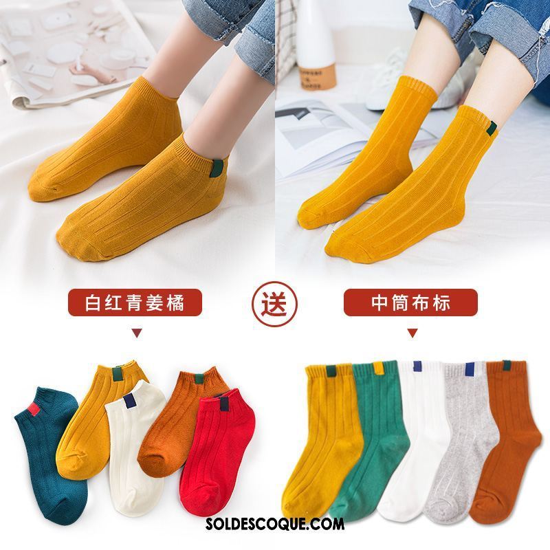 Chaussette Femme Vent De L'université Chaussette Basse Coupée Charmant Bouche Peu Profonde Coton Soldes