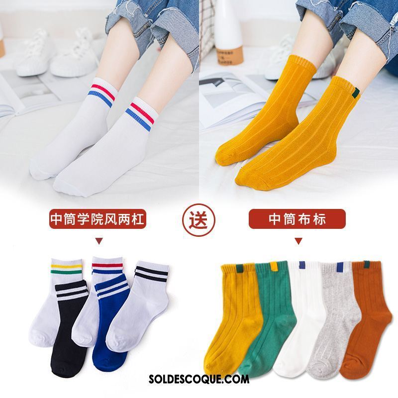 Chaussette Femme Vent De L'université Chaussette Basse Coupée Charmant Bouche Peu Profonde Coton Soldes