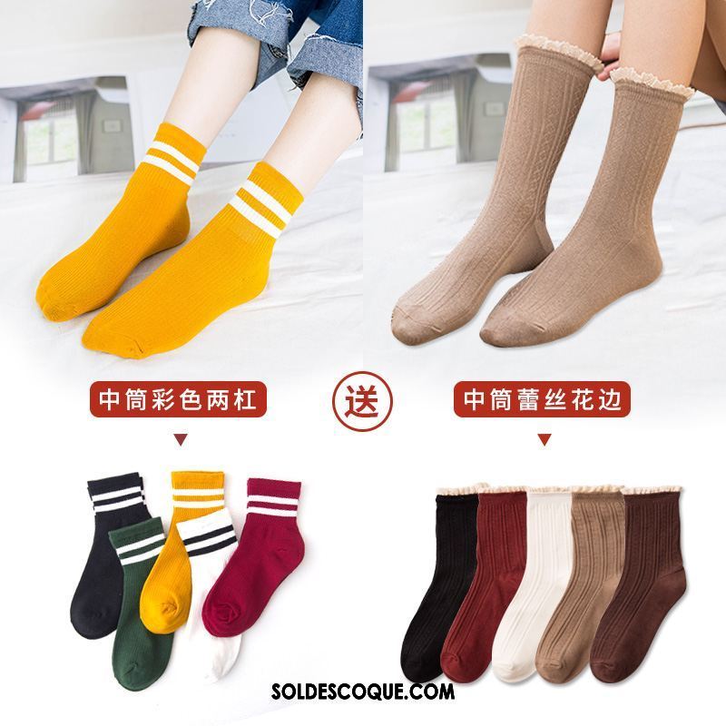 Chaussette Femme Vent De L'université Chaussette Basse Coupée Charmant Bouche Peu Profonde Coton Soldes