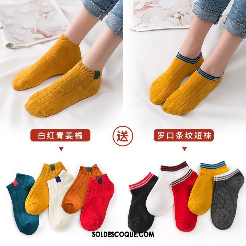 Chaussette Femme Vent De L'université Chaussette Basse Coupée Charmant Bouche Peu Profonde Coton Soldes