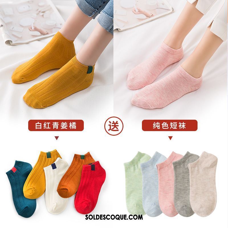 Chaussette Femme Vent De L'université Chaussette Basse Coupée Charmant Bouche Peu Profonde Coton Soldes