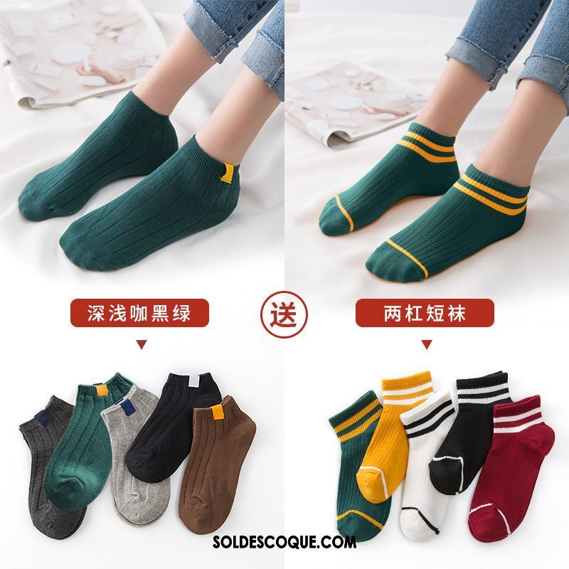 Chaussette Femme Vent De L'université Chaussette Basse Coupée Charmant Bouche Peu Profonde Coton Soldes