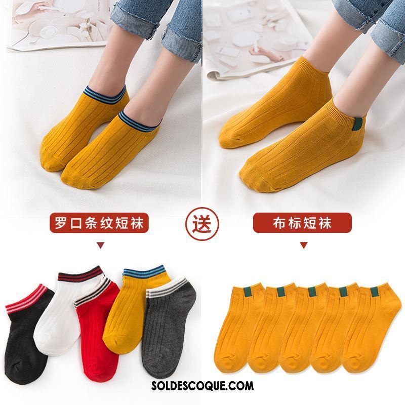 Chaussette Femme Vent De L'université Chaussette Basse Coupée Charmant Bouche Peu Profonde Coton Soldes