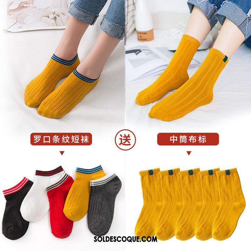 Chaussette Femme Vent De L'université Chaussette Basse Coupée Charmant Bouche Peu Profonde Coton Soldes