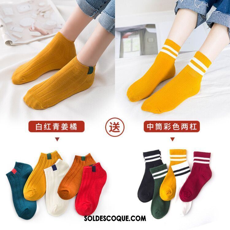 Chaussette Femme Vent De L'université Chaussette Basse Coupée Charmant Bouche Peu Profonde Coton Soldes