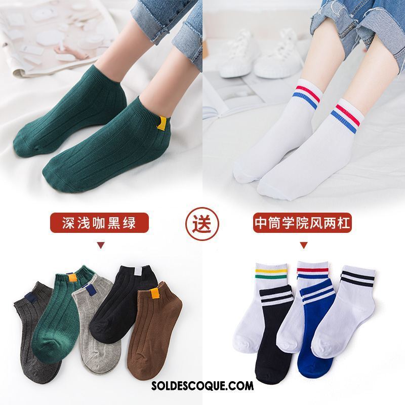 Chaussette Femme Vent De L'université Chaussette Basse Coupée Charmant Bouche Peu Profonde Coton Soldes