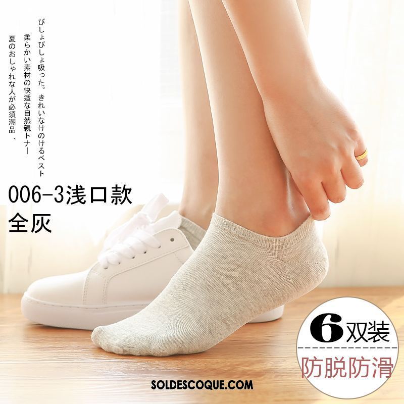 Chaussette Femme Étudiant Chaussettes En Coton Vent De L'université Bouche Peu Profonde Chaussette Courte Soldes