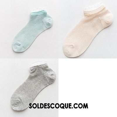 Chaussette Femme Été Chaussette Courte Très Mince Dentelle Coton En Vente
