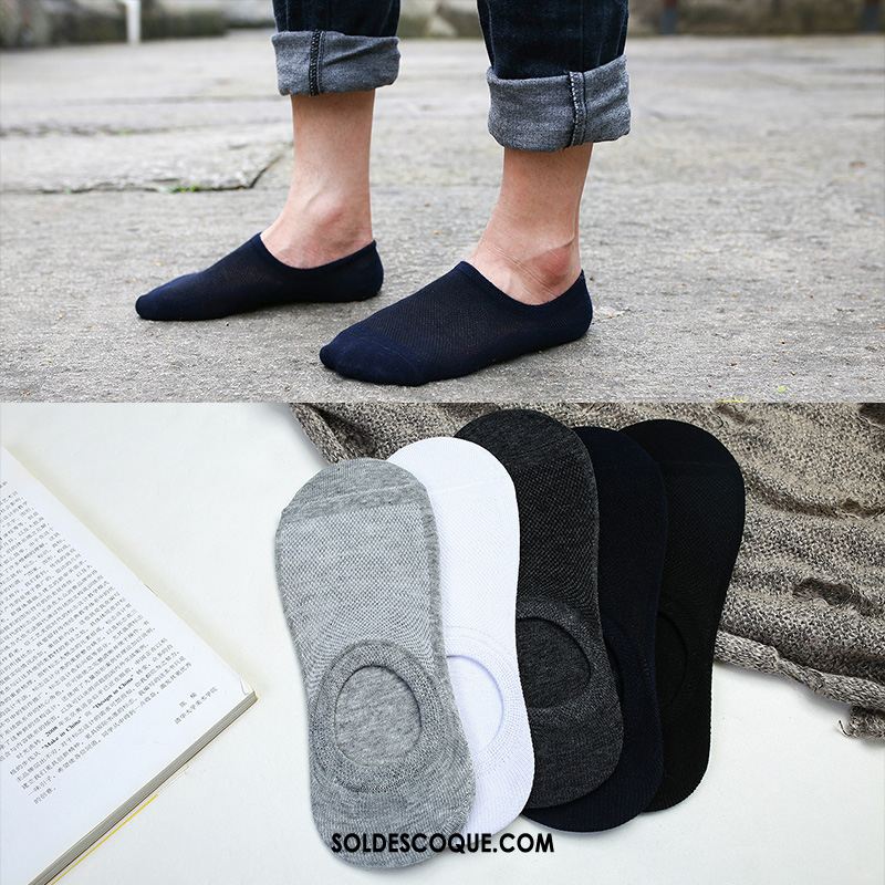 Chaussette Homme Bouche Peu Profonde Transpiration Chaussette Basse Coupée Invisible Section Mince Pas Cher