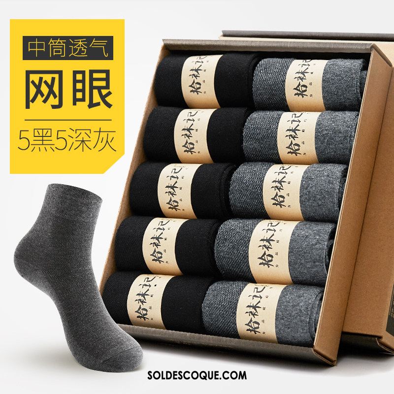 Chaussette Homme Chaussette Courte Milieu L'automne Hiver Chaussettes En Coton Pas Cher