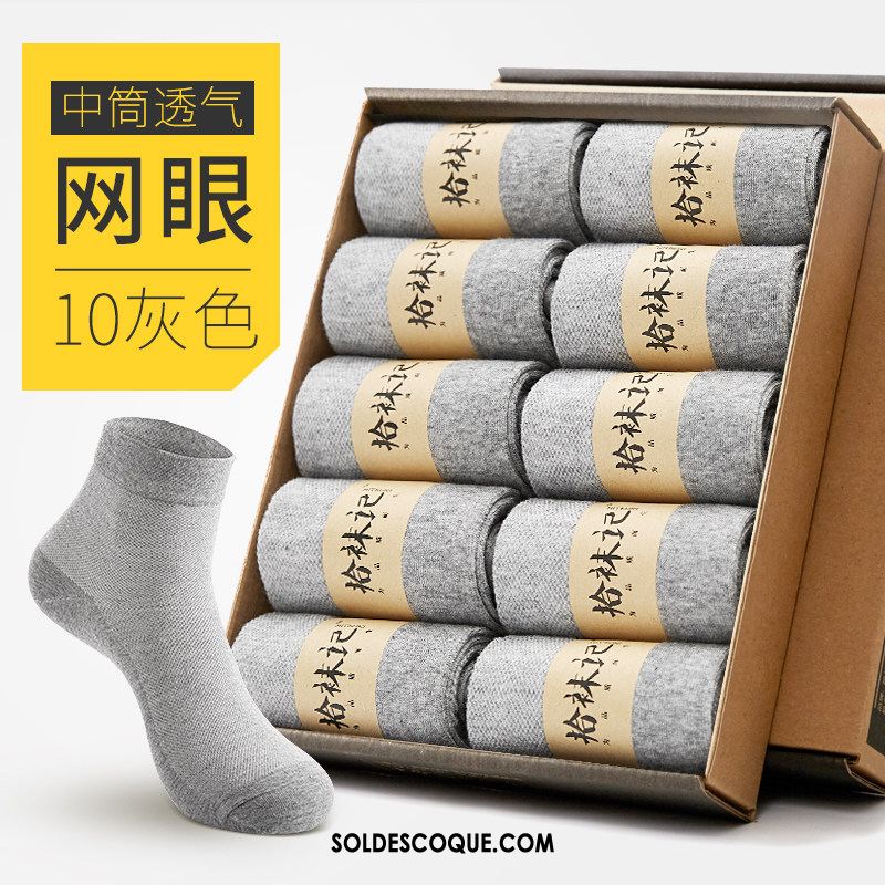 Chaussette Homme Chaussette Courte Milieu L'automne Hiver Chaussettes En Coton Pas Cher