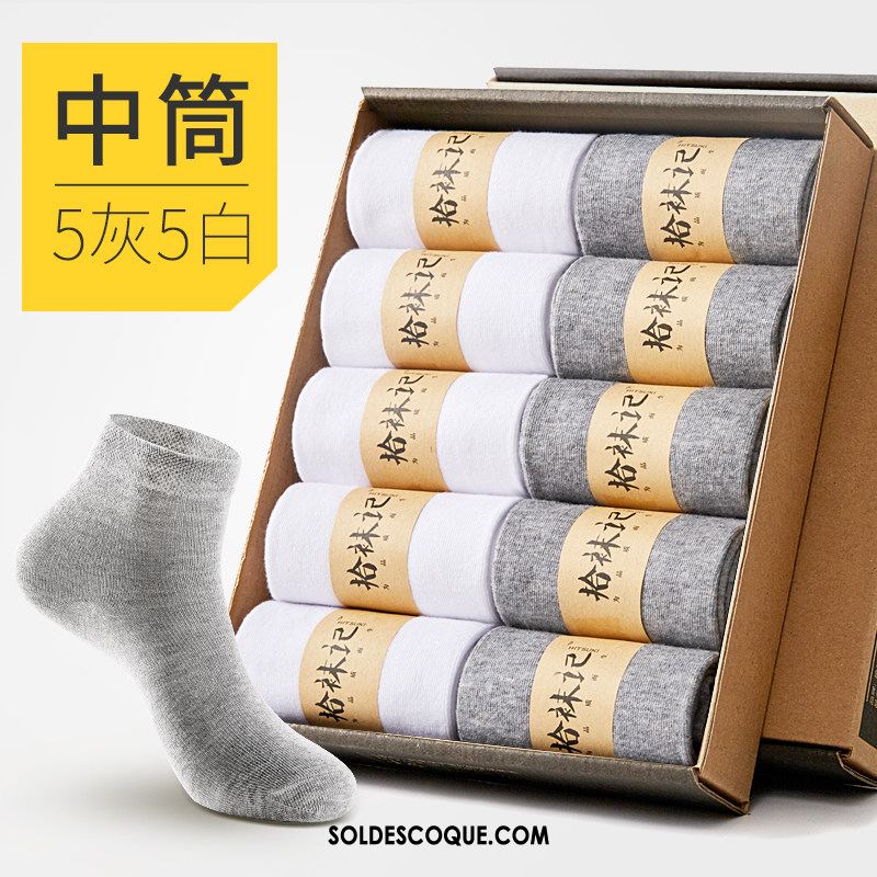 Chaussette Homme Chaussette Courte Milieu L'automne Hiver Chaussettes En Coton Pas Cher