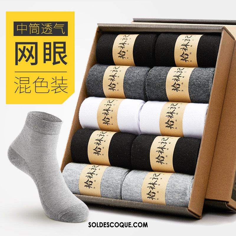 Chaussette Homme Chaussette Courte Milieu L'automne Hiver Chaussettes En Coton Pas Cher