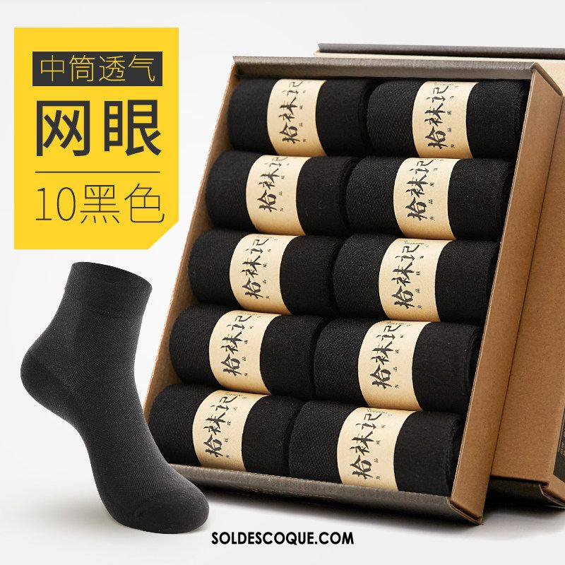 Chaussette Homme Chaussette Courte Milieu L'automne Hiver Chaussettes En Coton Pas Cher