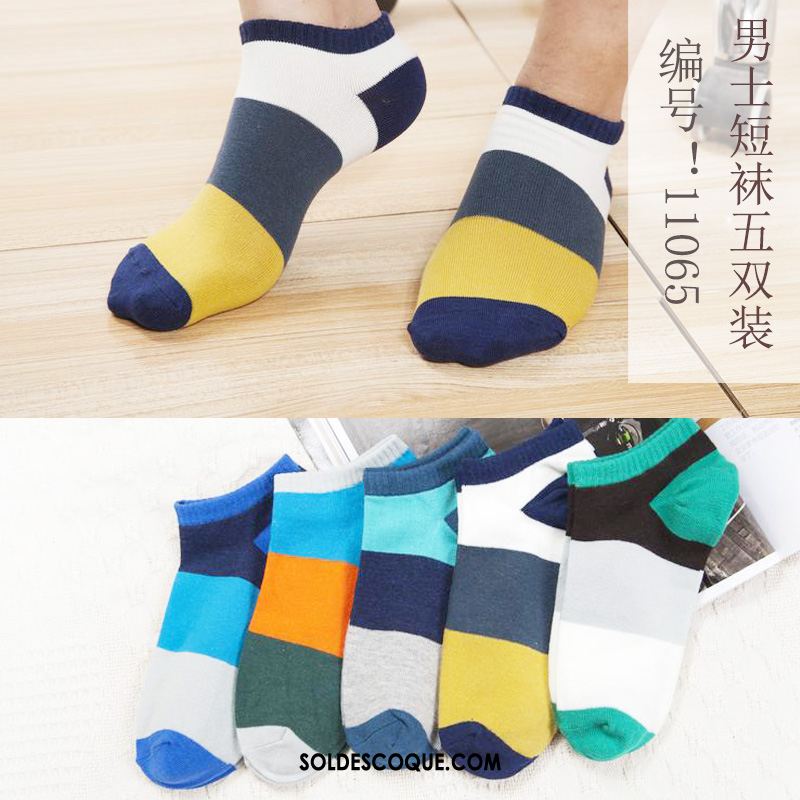 Chaussette Homme Chaussettes En Coton Bouche Peu Profonde Bleu Chaussette Basse Coupée Chaussette Courte Pas Cher