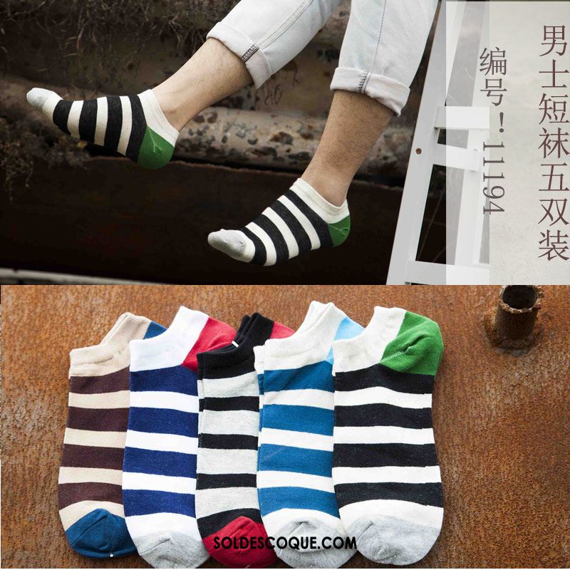 Chaussette Homme Chaussettes En Coton Bouche Peu Profonde Bleu Chaussette Basse Coupée Chaussette Courte Pas Cher