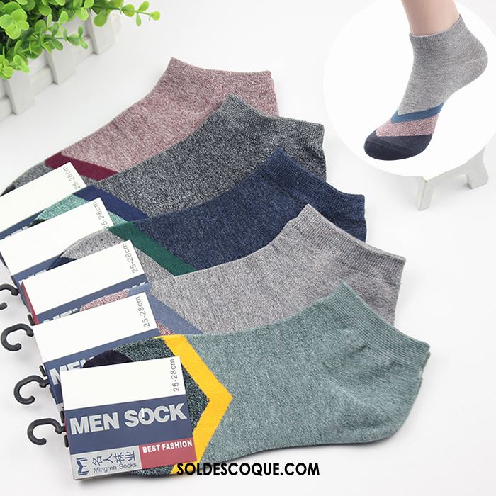 Chaussette Homme Chaussettes En Coton Chaussette Courte Loisir Transpiration Anti-odeur En Vente