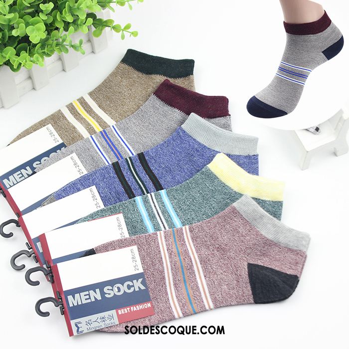 Chaussette Homme Chaussettes En Coton Chaussette Courte Loisir Transpiration Anti-odeur En Vente