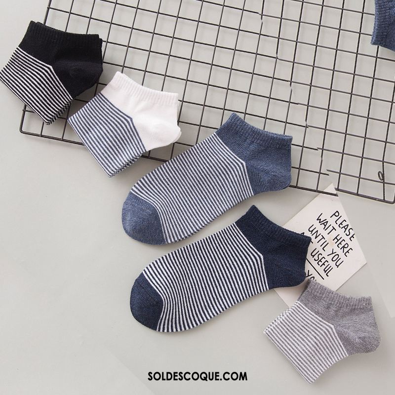 Chaussette Homme Coton Bouche Peu Profonde Faible Chaussettes En Coton Été Soldes