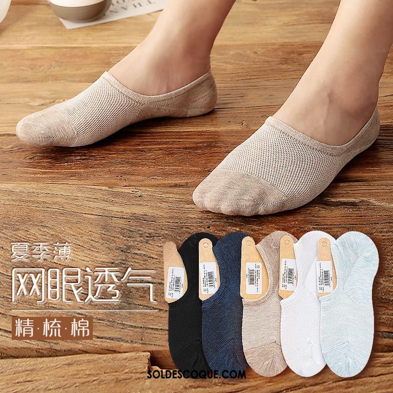 Chaussette Homme Invisible Respirant Très Mince Chaussette Courte Bouche Peu Profonde En Vente