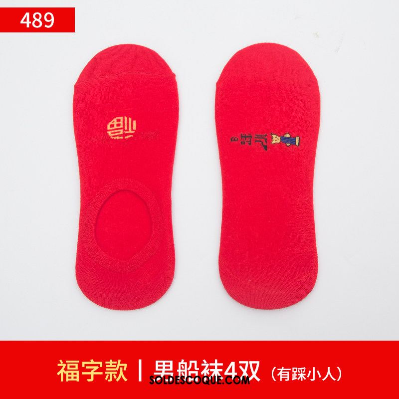 Chaussette Homme Marier Petit Rouge De Fête Chaussette Basse Coupée Pas Cher