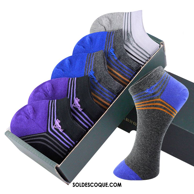 Chaussette Homme Quatre Saisons Pure Couleur Chaussettes En Coton Transpiration Milieu En Ligne