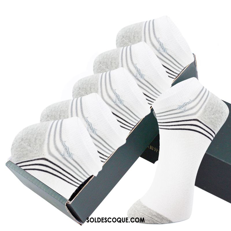 Chaussette Homme Quatre Saisons Pure Couleur Chaussettes En Coton Transpiration Milieu En Ligne