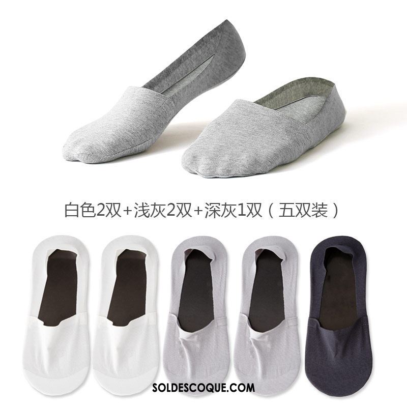 Chaussette Homme Été Gris Bouche Peu Profonde Tendance Chaussette Basse Coupée Pas Cher