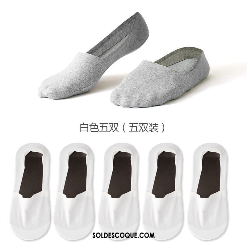 Chaussette Homme Été Gris Bouche Peu Profonde Tendance Chaussette Basse Coupée Pas Cher