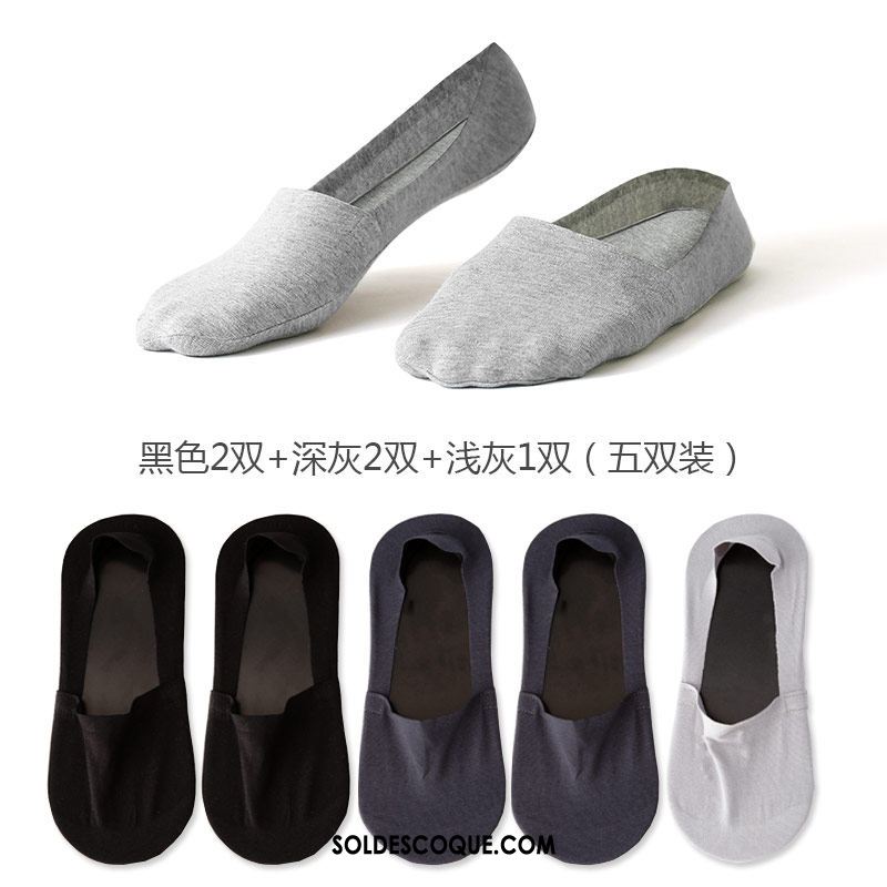 Chaussette Homme Été Gris Bouche Peu Profonde Tendance Chaussette Basse Coupée Pas Cher