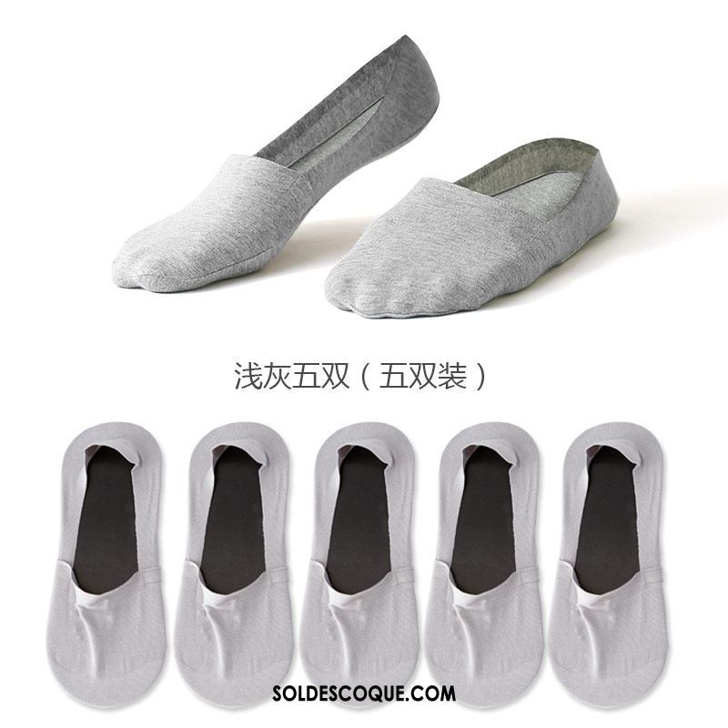 Chaussette Homme Été Gris Bouche Peu Profonde Tendance Chaussette Basse Coupée Pas Cher