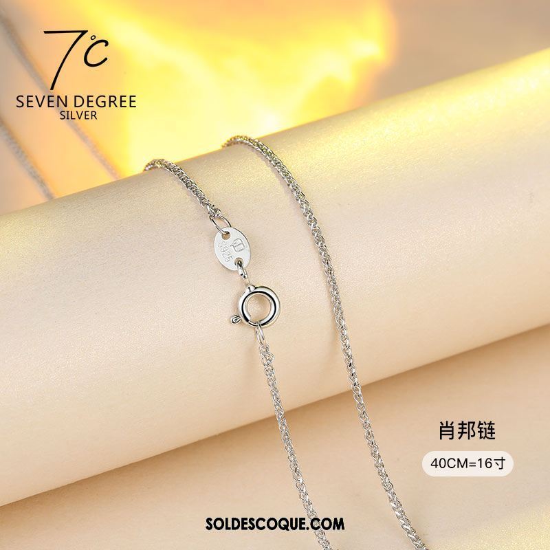 Collier Femme Boîte Argenté Pure Pendentif En Vente