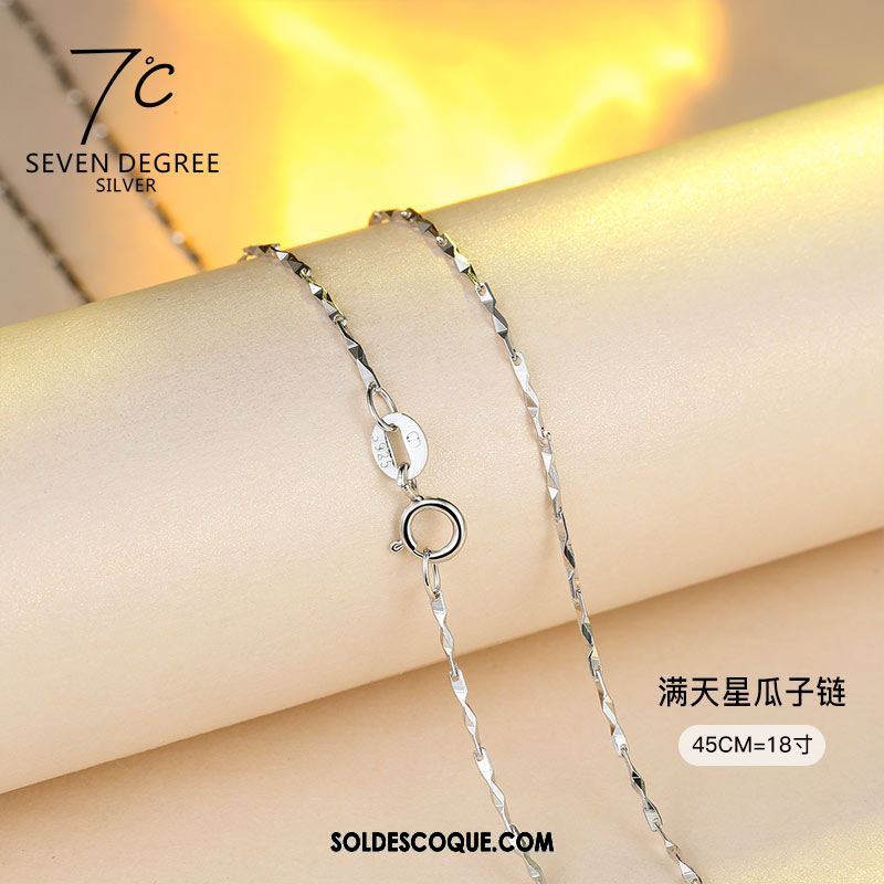 Collier Femme Boîte Argenté Pure Pendentif En Vente