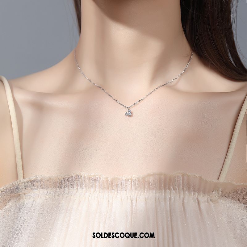 Collier Femme Creux Étudiant Pure Blanc Amour Soldes