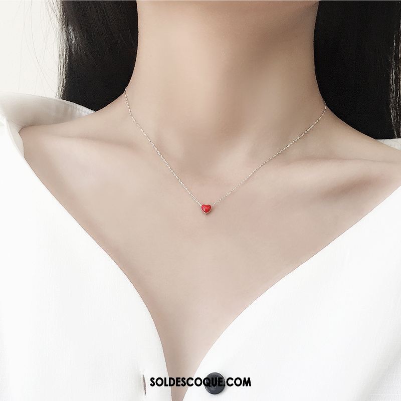 Collier Femme Creux Étudiant Pure Blanc Amour Soldes