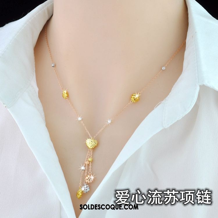 Collier Femme Pure Amour Simple Argenté Couleur En Ligne