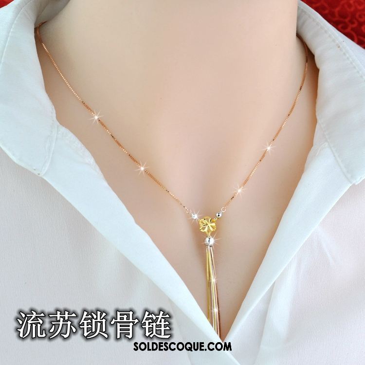 Collier Femme Pure Amour Simple Argenté Couleur En Ligne