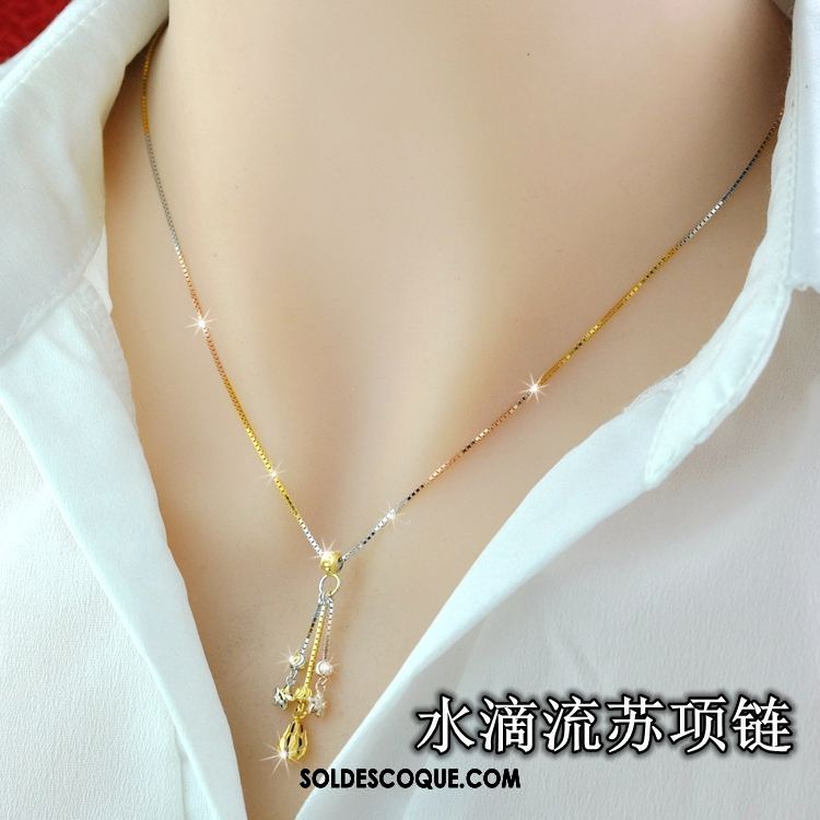 Collier Femme Pure Amour Simple Argenté Couleur En Ligne