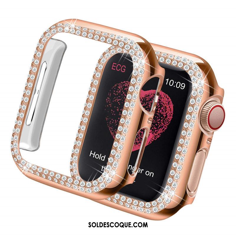 Coque Apple Watch Series 1 Difficile Border Incruster Strass Tendance Protection Pas Cher