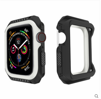 Coque Apple Watch Series 1 Incassable Protection Border Silicone Bleu Soldes