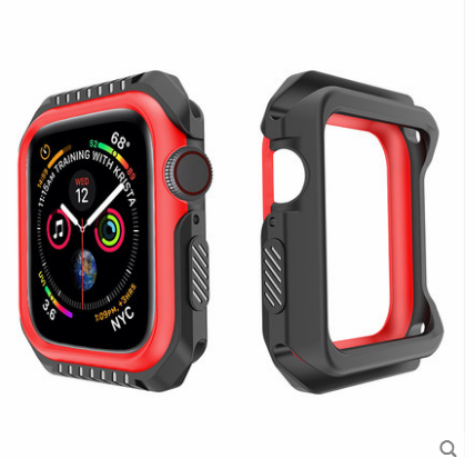 Coque Apple Watch Series 1 Incassable Protection Border Silicone Bleu Soldes