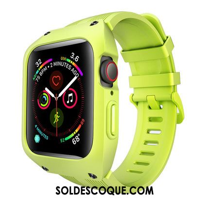 Coque Apple Watch Series 1 Incassable Protection Silicone Vert Tout Compris Pas Cher