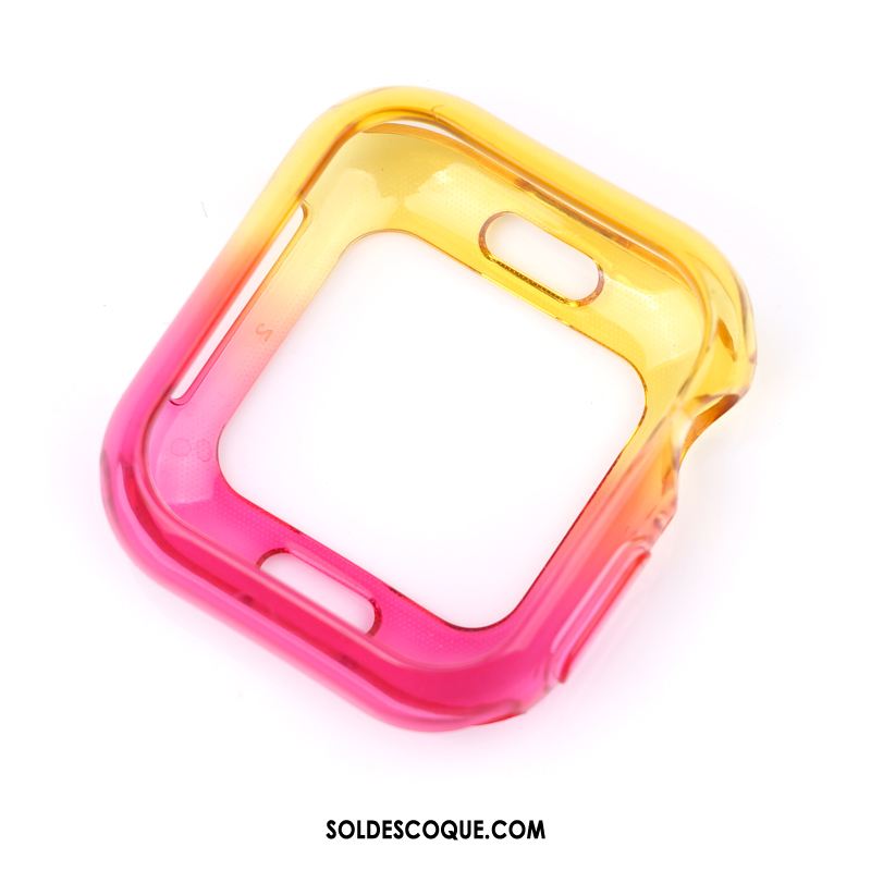 Coque Apple Watch Series 1 Incassable Tendance Bleu Dégradé Transparent Pas Cher