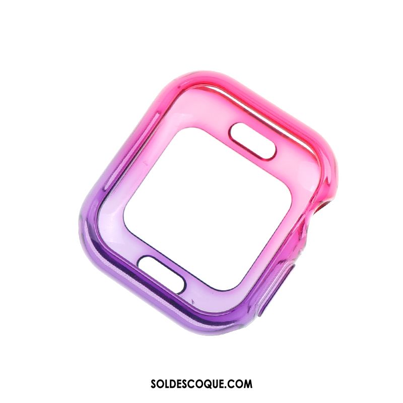 Coque Apple Watch Series 1 Incassable Tendance Bleu Dégradé Transparent Pas Cher