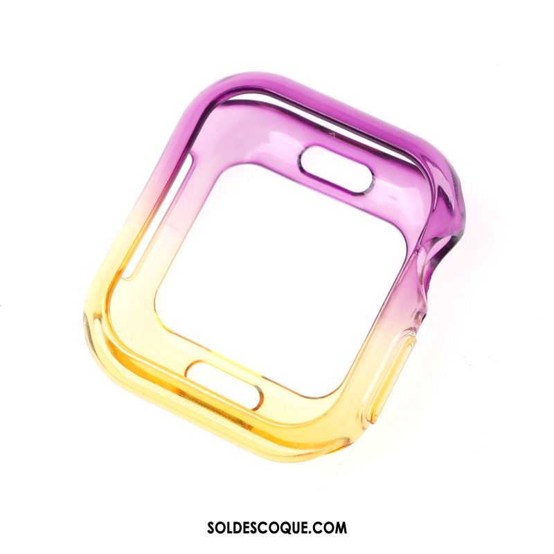 Coque Apple Watch Series 1 Incassable Tendance Bleu Dégradé Transparent Pas Cher