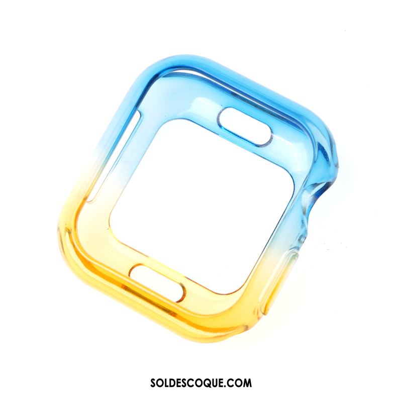 Coque Apple Watch Series 1 Incassable Tendance Bleu Dégradé Transparent Pas Cher