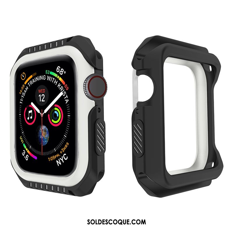 Coque Apple Watch Series 1 Noir Incassable Fluide Doux Protection Étui Pas Cher