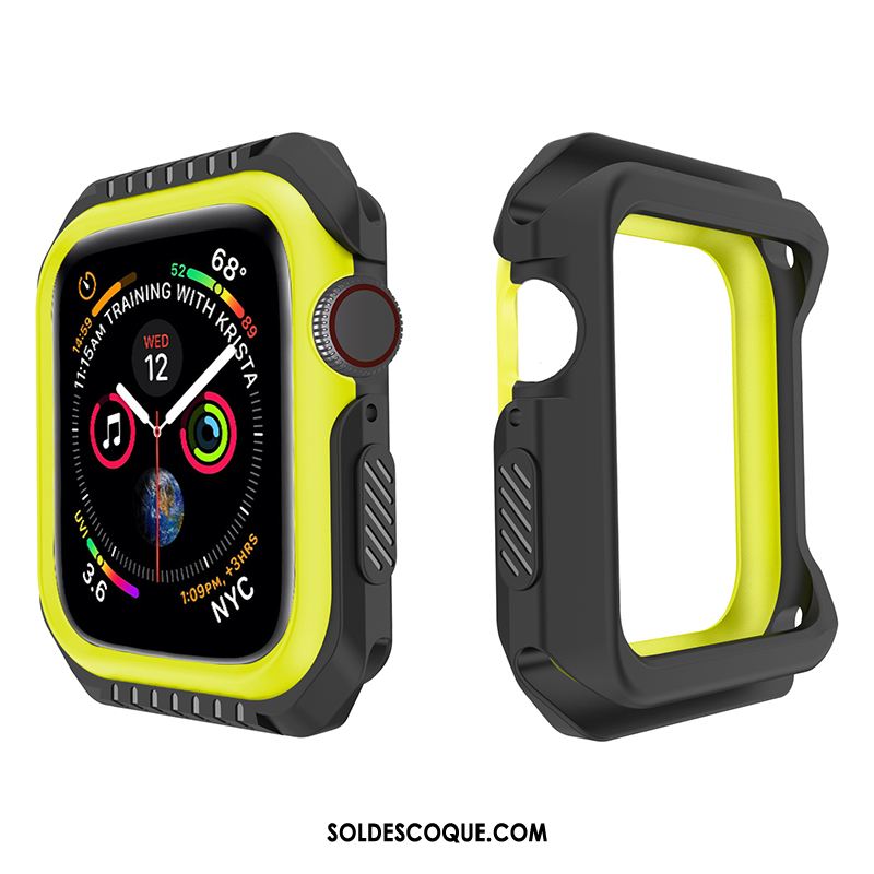 Coque Apple Watch Series 1 Noir Incassable Fluide Doux Protection Étui Pas Cher