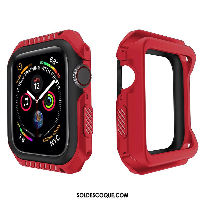 Coque Apple Watch Series 1 Noir Incassable Fluide Doux Protection Étui Pas Cher